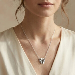 Colgante Trébol en Plata Gende – Amuleto de Suerte